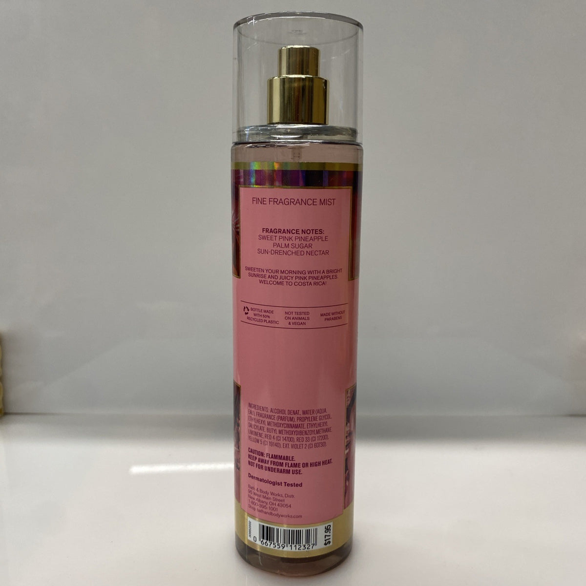 Pink Pineapple Sunrise Body Mist Spray 8 Fl Oz - Tropical Fragrance