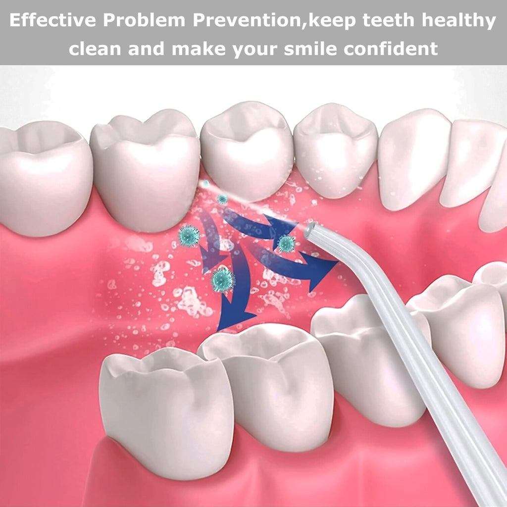 Cordless Water Flosser Dental Oral Irrigator Travel Teeth Cleaner with 4 Tips
