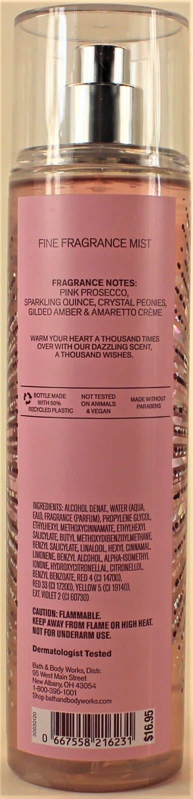 Bath & Body Works Thousand Wishes Body Mist Set - 4 x 8oz Fragrance Sprays