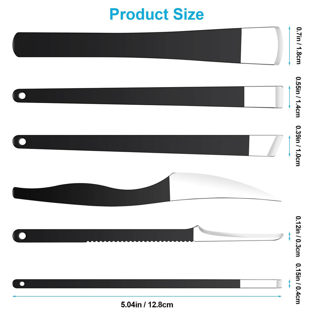 Pedicure Knife Set with Storage Box - Foot Callus and Ingrown Toenail Removal Kit