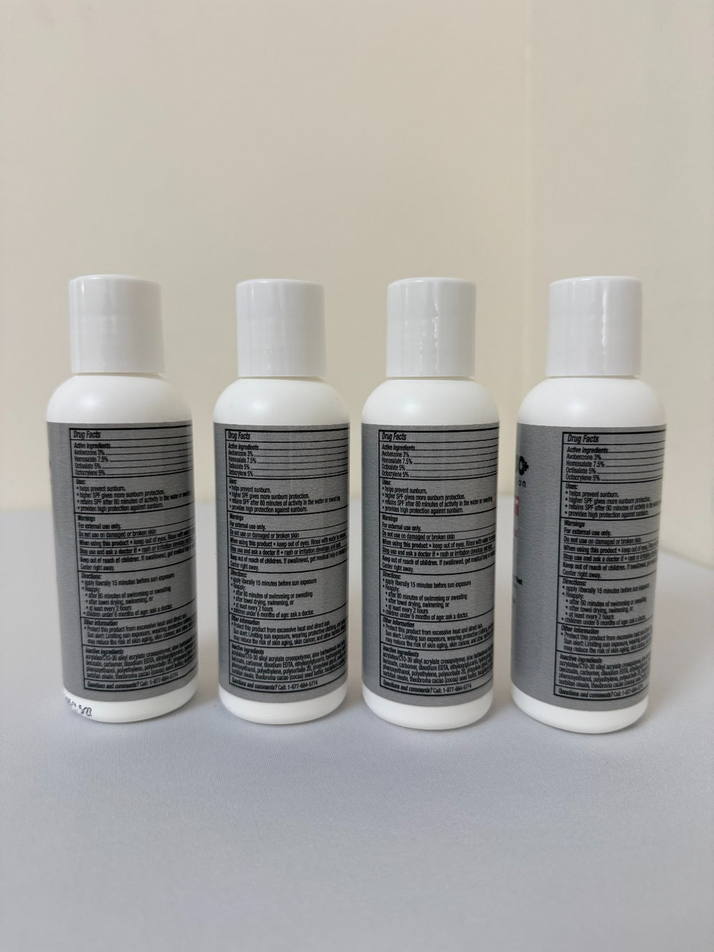 SunX SPF 30 Sunscreen Lotion 4oz Pack of 4 Water-Resistant Broad Spectrum