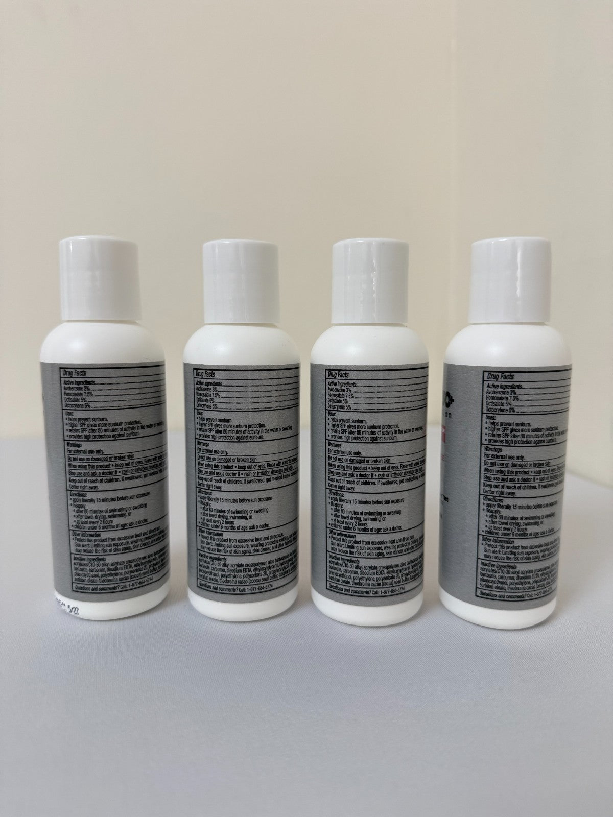 SunX SPF 30 Sunscreen Lotion 4oz Pack of 4 Water-Resistant Broad Spectrum