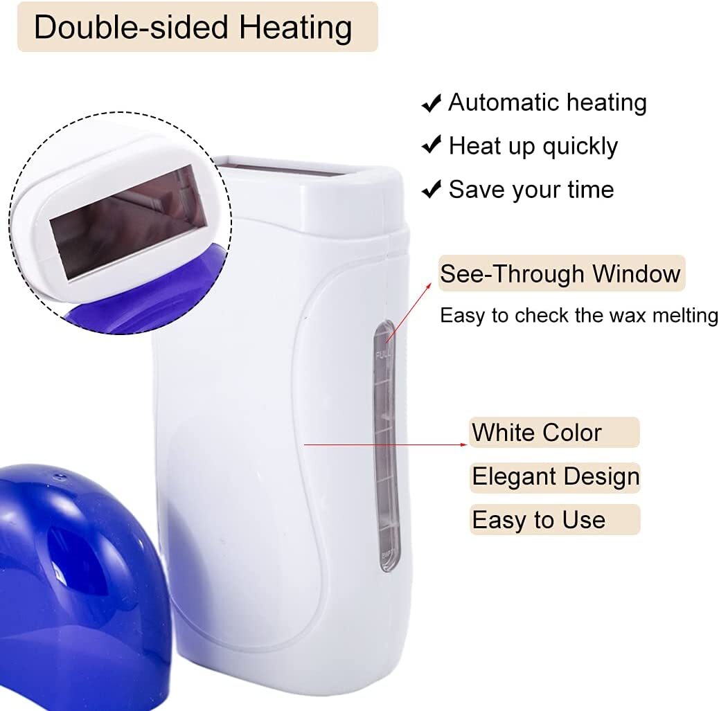 Depilatory Wax Heater Roll On Cartridge Hair Removal Machine Kit