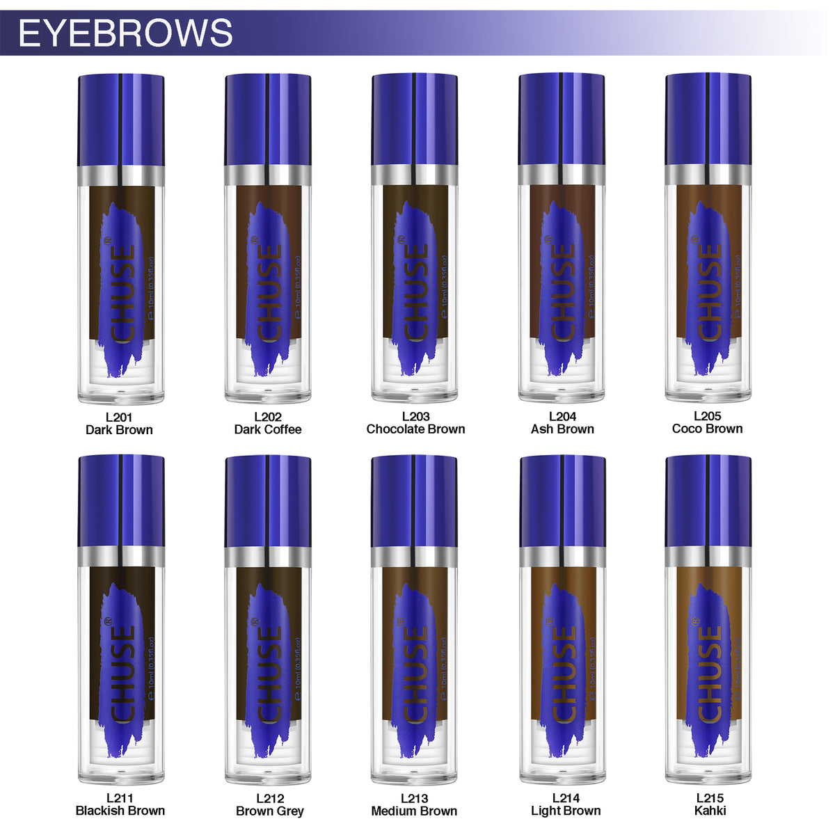 Permanent Makeup Pigment Ink Set for Eyebrow & Lip 10ml – Organic Nano Pigment