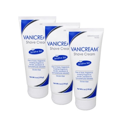 Vanicream Shave Cream for Sensitive Skin 6oz - Pack of 3