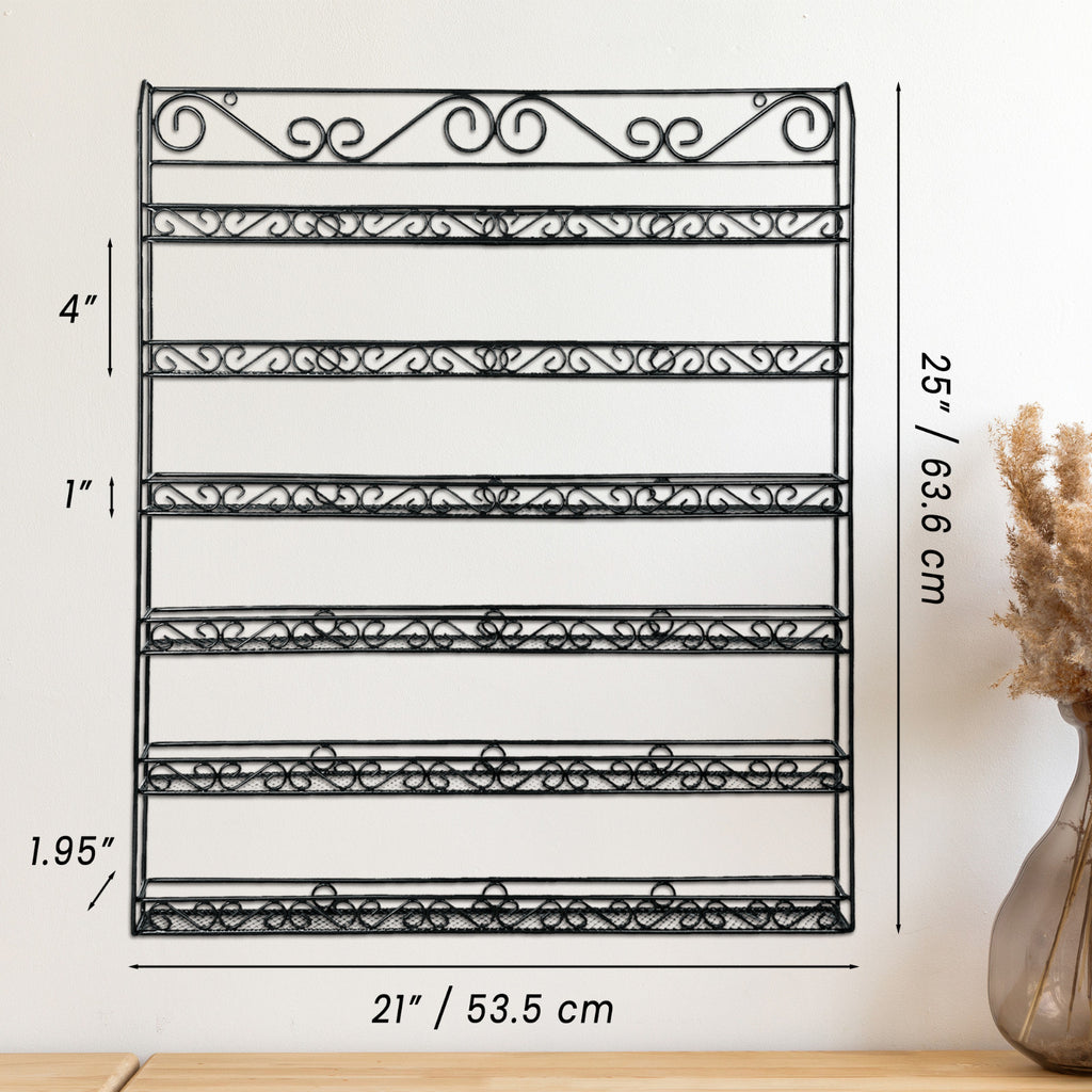 Wall Mounted Nail Polish Display Organizer Rack Holds Up To 100 Bottles