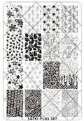 Nail Stamping Plate - Homer Simpson Rick & Morty Background Designs