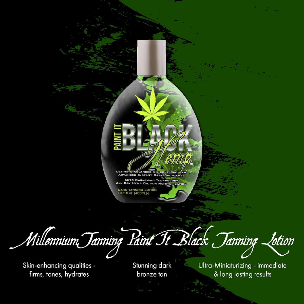 Hemp Bronzer Tanning Lotion with Auto-Darkening Technology - 13.5 oz