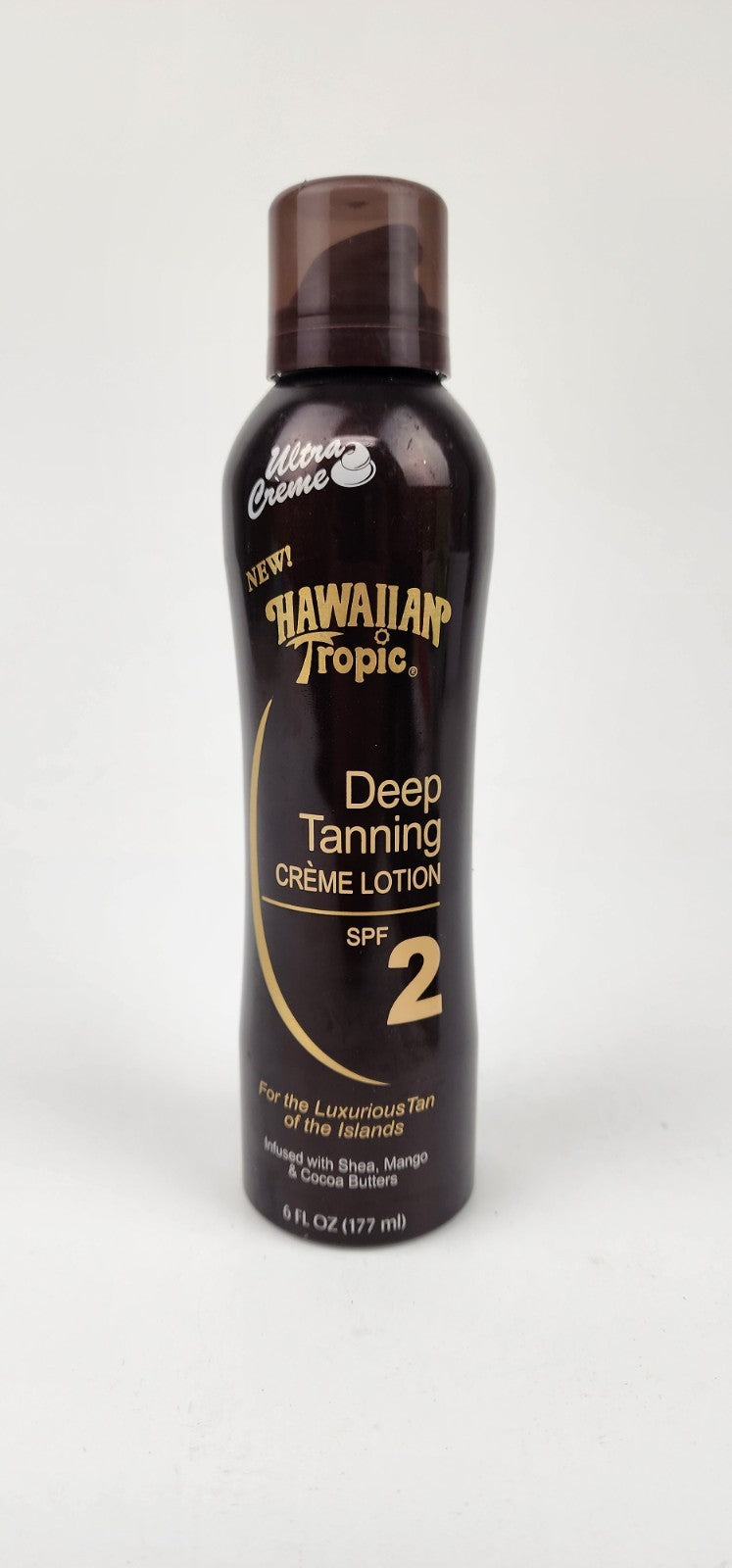 Vintage Hawaiian Tropic Deep Tanning Creme Lotion SPF 2 - Rare Collectible