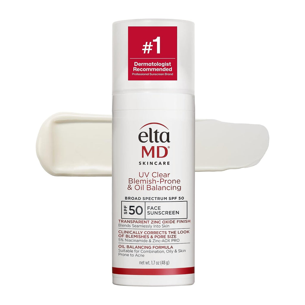 SPF 50 Mineral Sunscreen for Acne-Prone Skin - Oil Control & Pore Minimizer, 48g