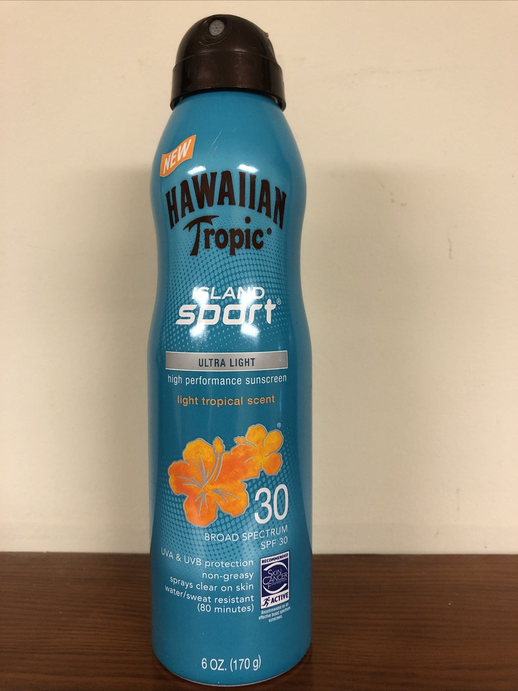Hawaiian Tropic Island Sport SPF 30 Sunscreen Spray 6 oz Water & Sweat Resistant