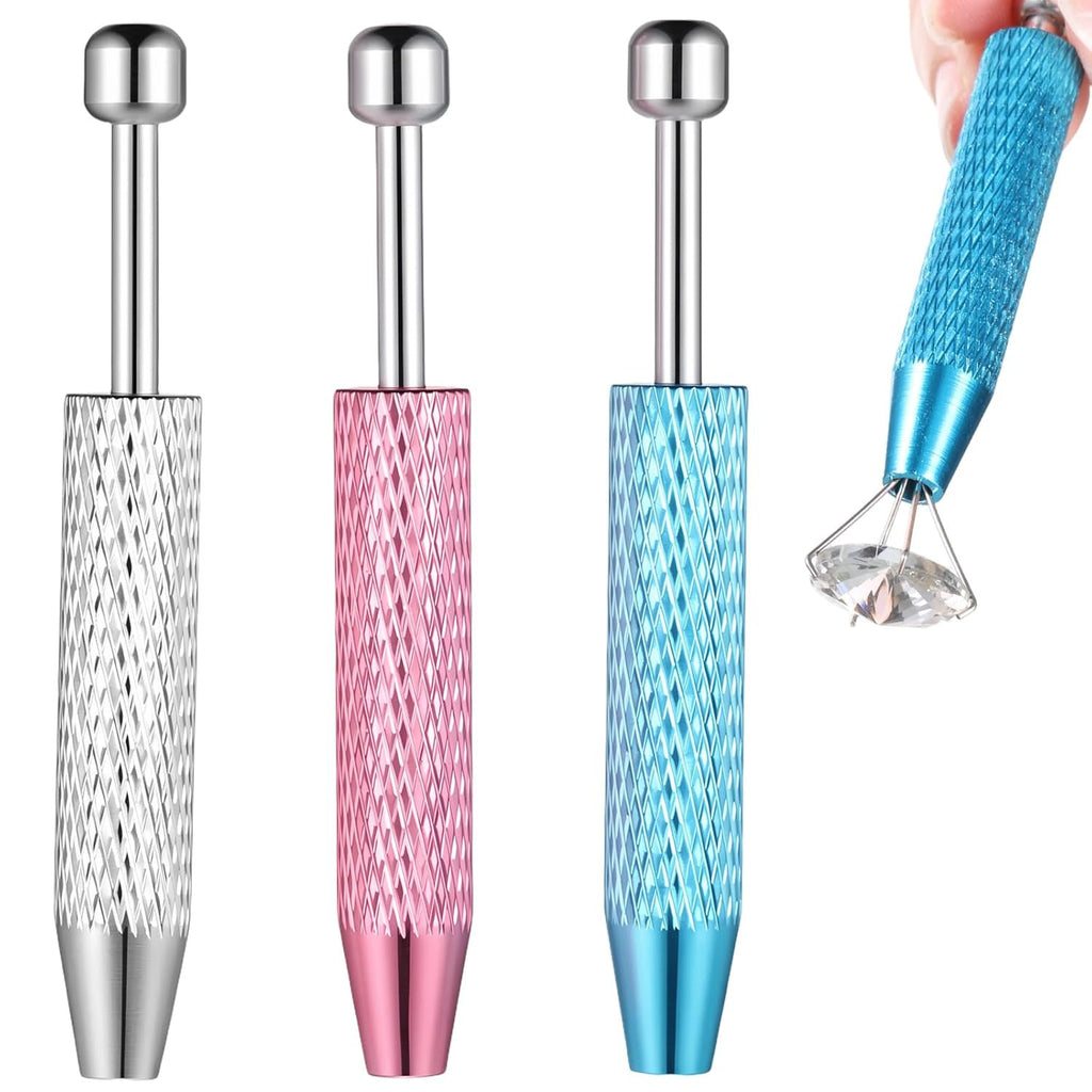 Stainless Steel Piercing Ball Grabber Tool Set – 3-Piece Four-Jaw Jewelry Removal Pick