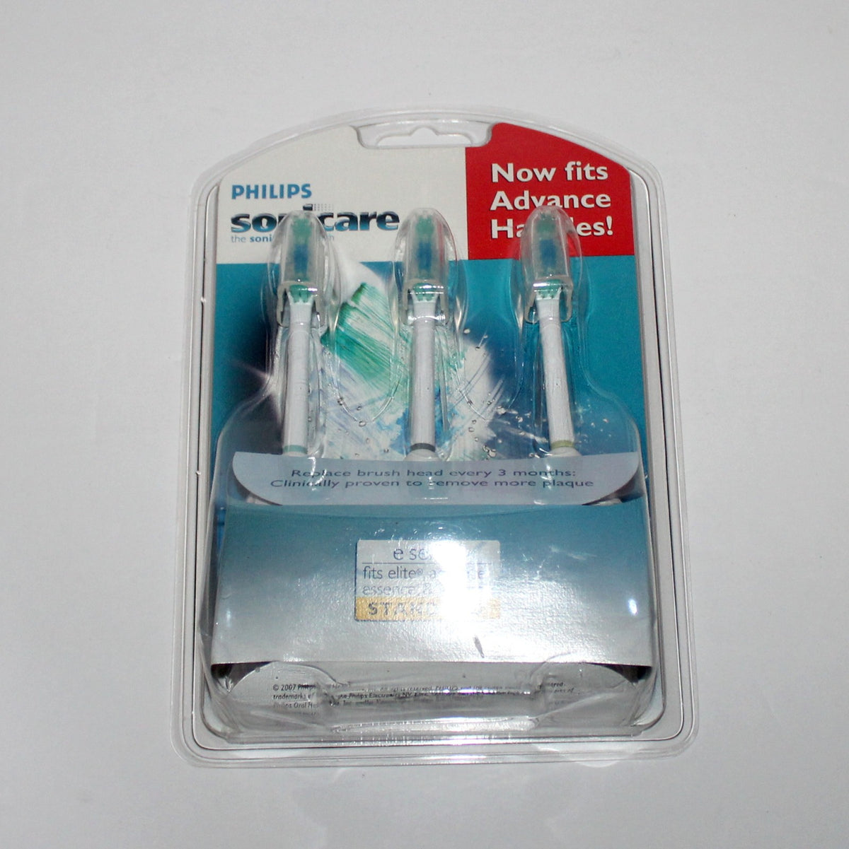 Philips Sonicare Toothbrush Heads 3 Pack HX7003 Replacement for e Series, Essence, Elite Models