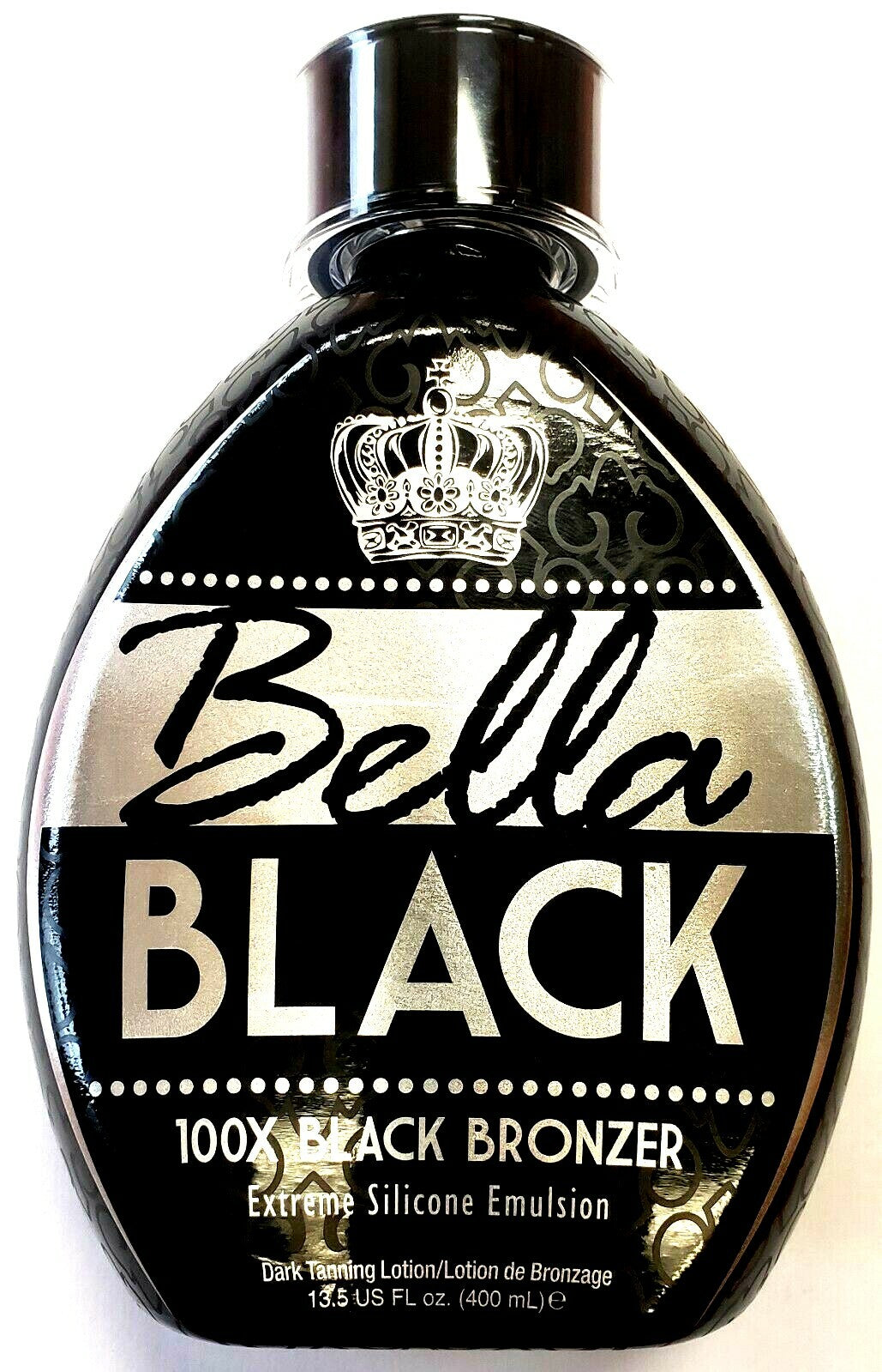 Black Bronzer Tanning Lotion for Indoor & Outdoor Use - Silicone DHA Formula