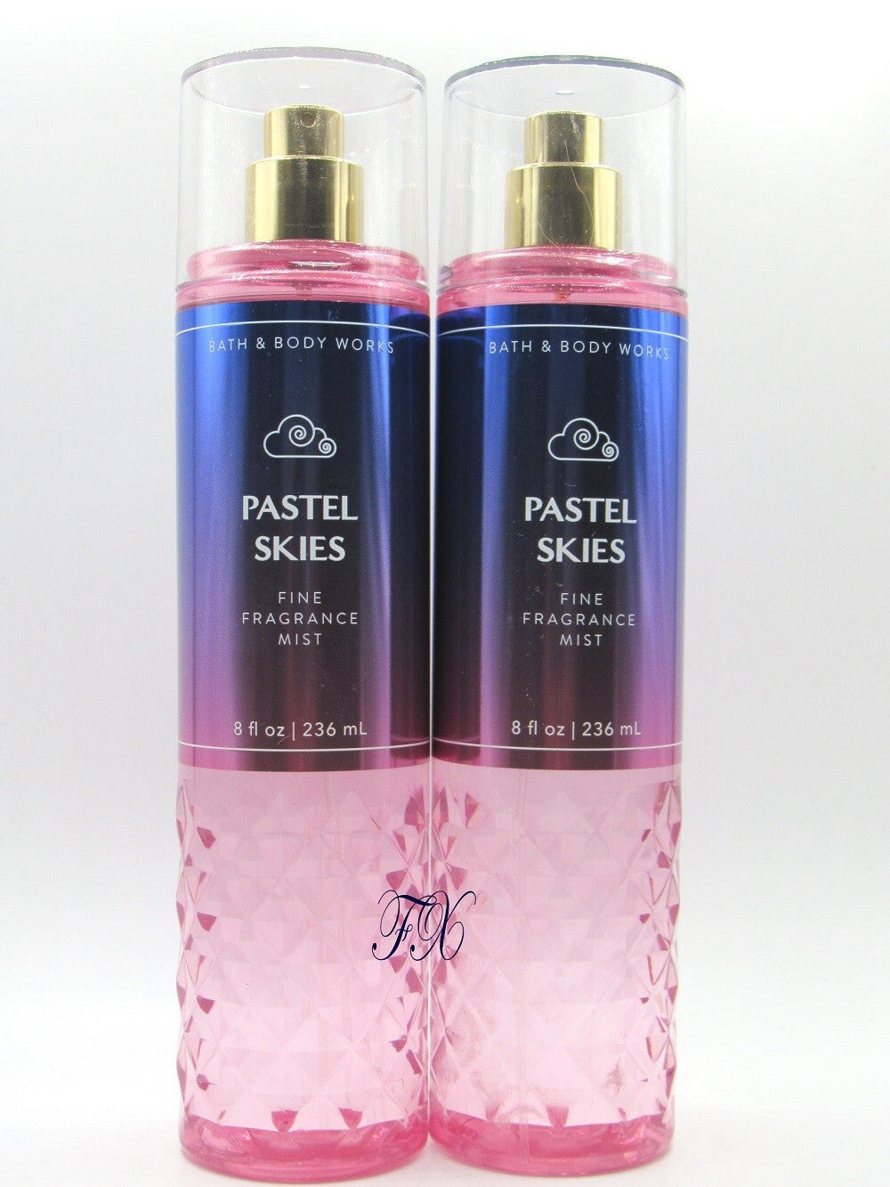Pastel Skies Body Mist Set - Fragrance Spray with Soft Cloud Berries & Coconut Musks, 8 Fl Oz, Pack of 2