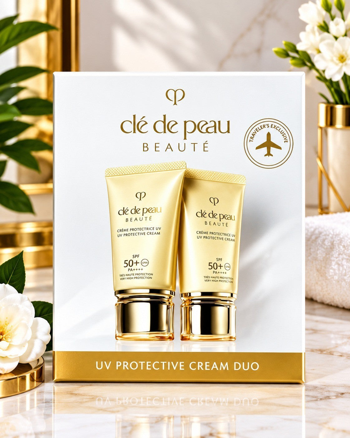 UV Protective Cream SPF 50+ Duo Set - High UVA & PA++++ Sun Protection
