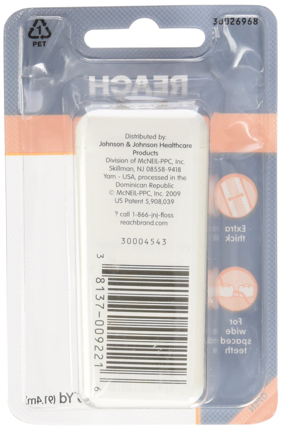 Dental Floss Waxed Ribbon 100-Yard Dispenser Pack of 4 for Plaque Removal