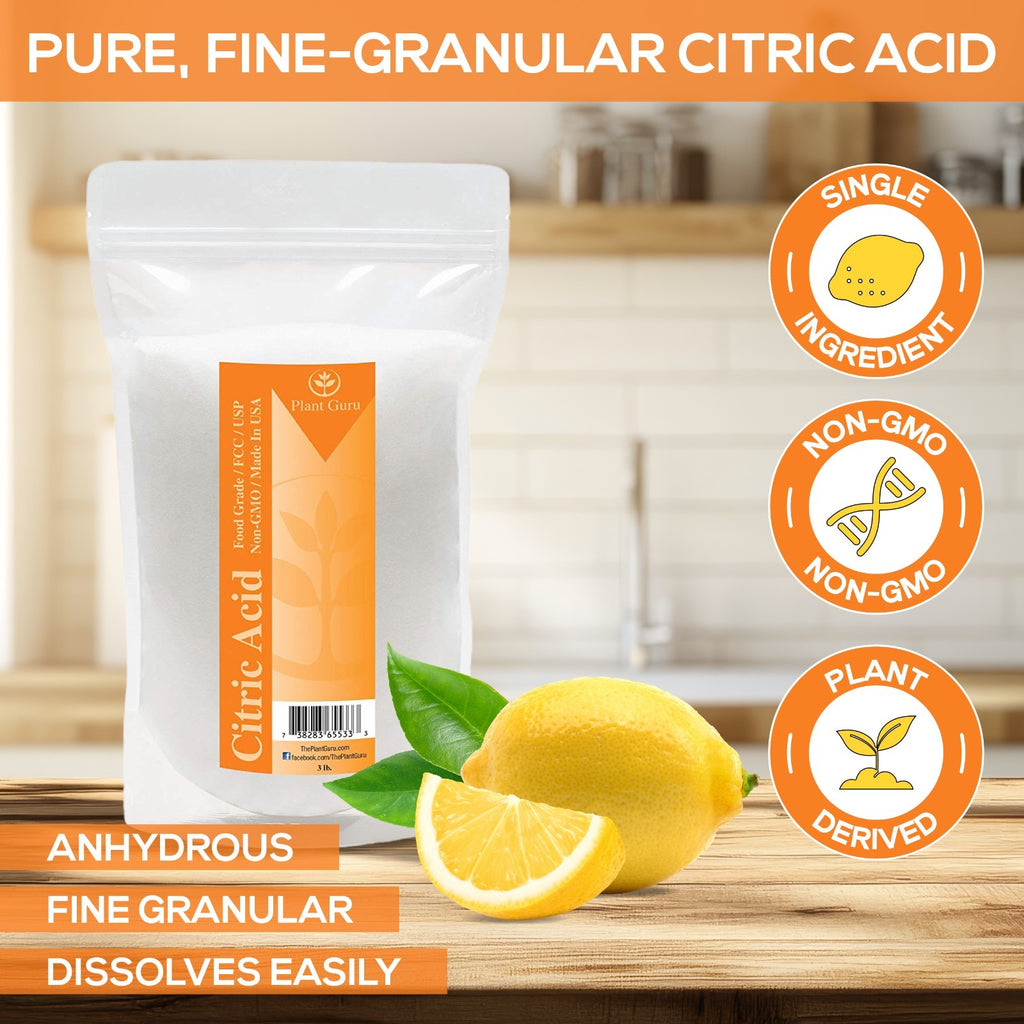 Food Grade Citric Acid Powder - Organic, Anhydrous, Versatile Food Additive