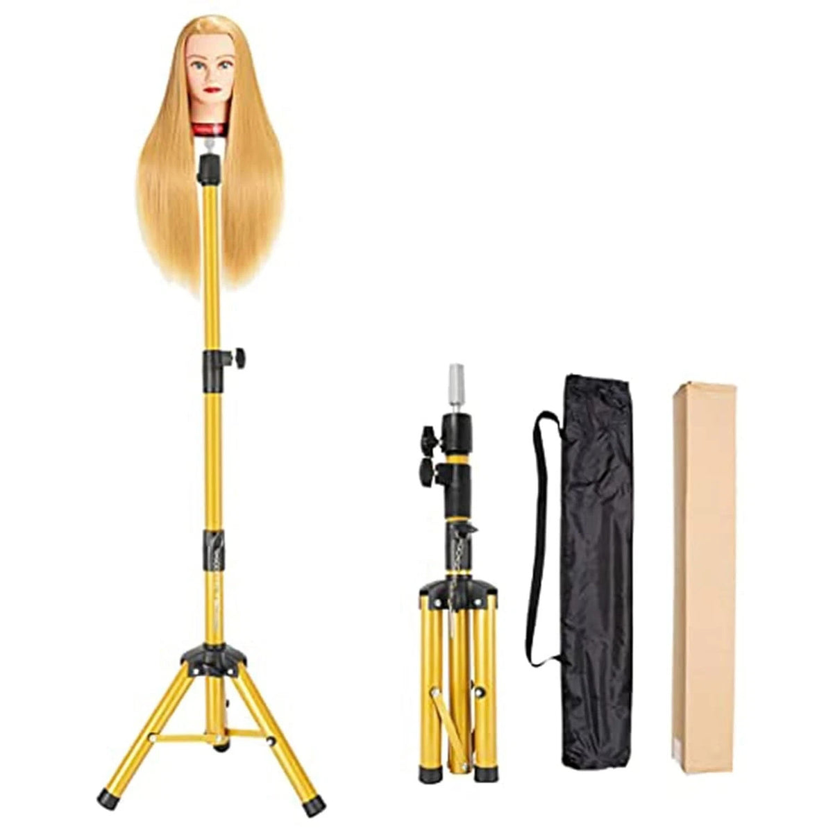 Heavy Duty 55-Inch Wig Stand Tripod for Hairdressing & Styling