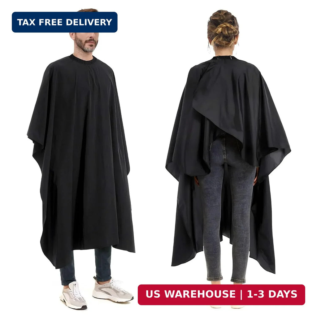 Waterproof Barber Cape with Adjustable Neck - Professional Haircut Cover