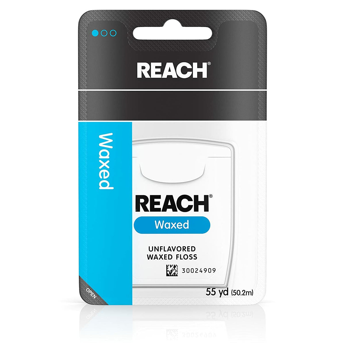 Waxed Unflavored Dental Floss - 55 Yards, Pack of 12