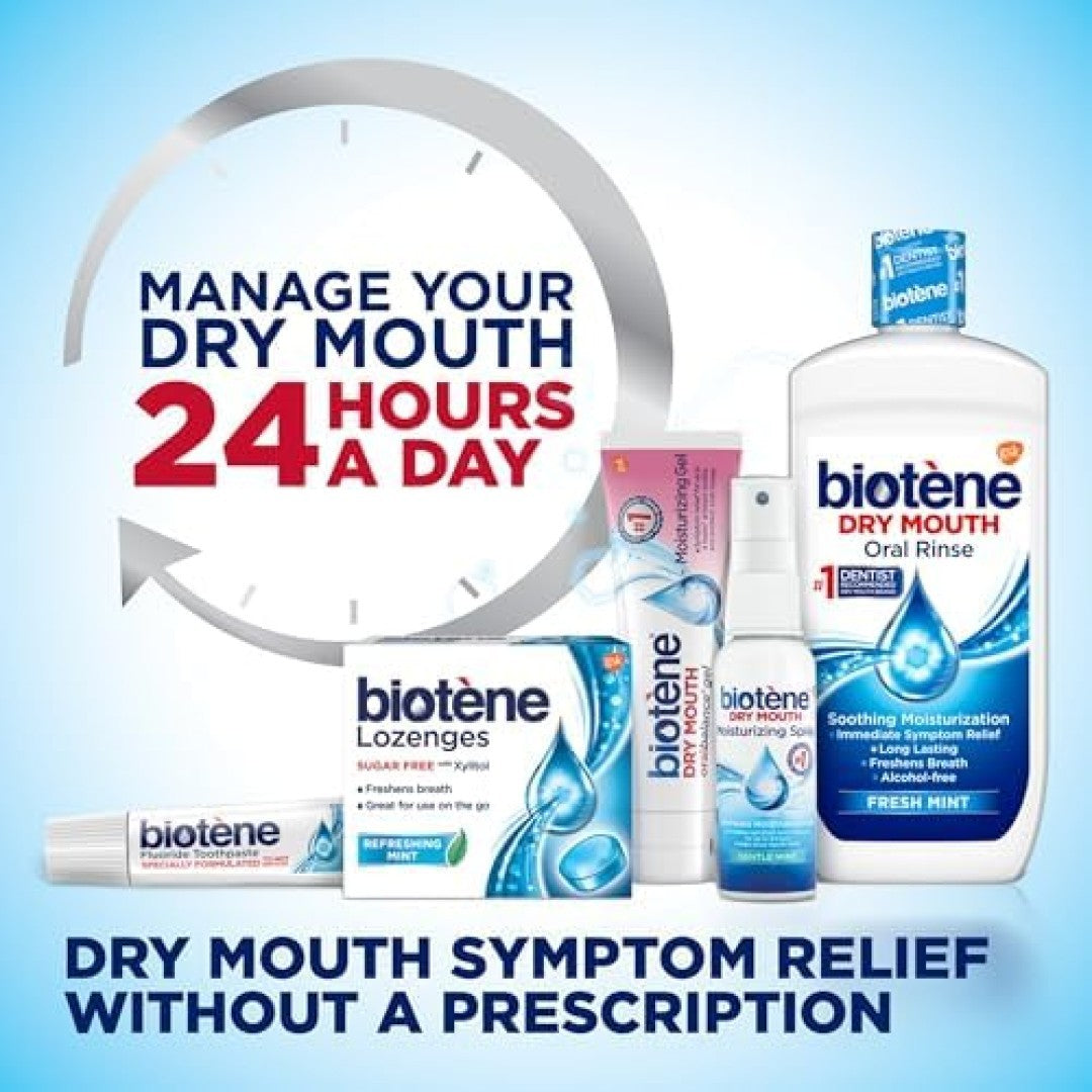Moisturizing Mouthwash for Dry Mouth Relief - Fresh Mint, 16 oz