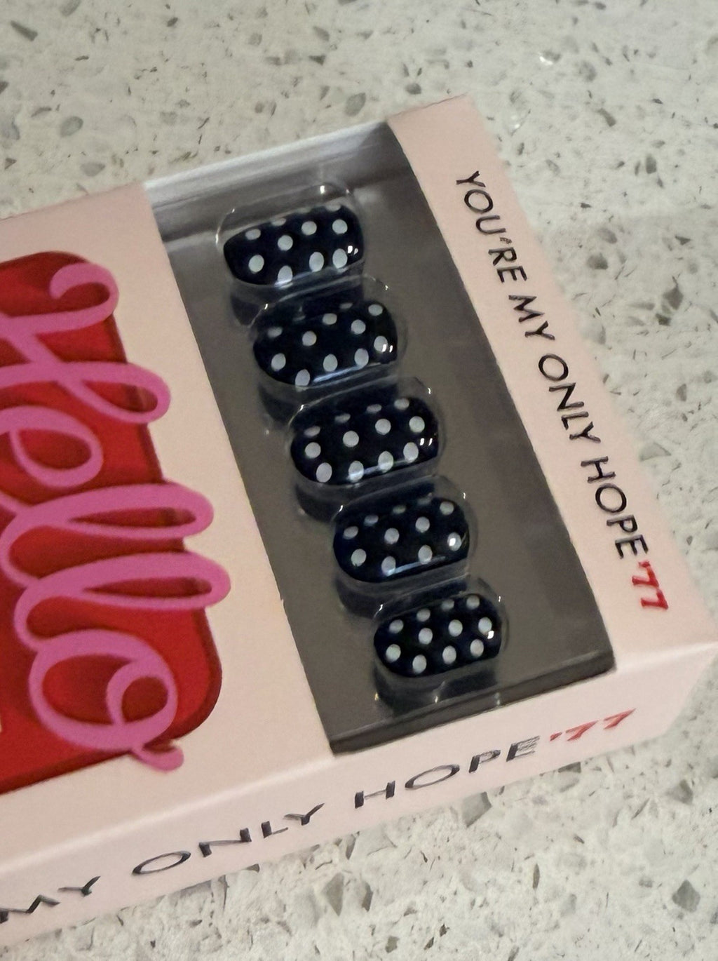 Press On Nails Short Square Black and White Dot Design - You're My Only Hope