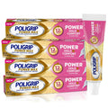 Denture Adhesive Power Max Hold Plus 2.2 Oz Pack of 4 - Zinc-Free, Long-Lasting