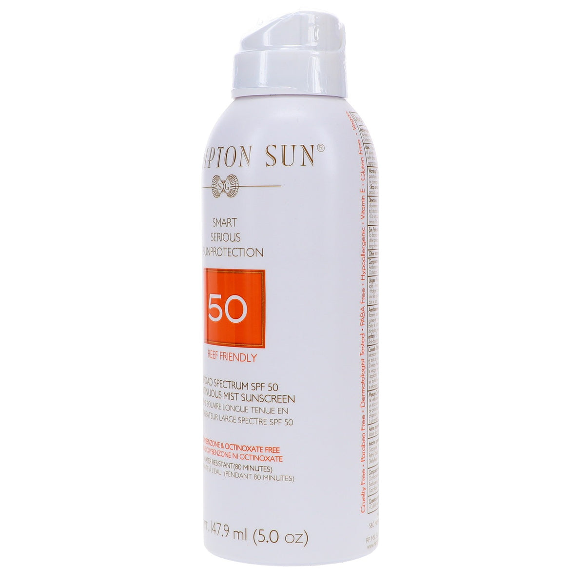 SPF 50 Continuous Sun Mist - Light, Non-Greasy Sunscreen with Vitamin E