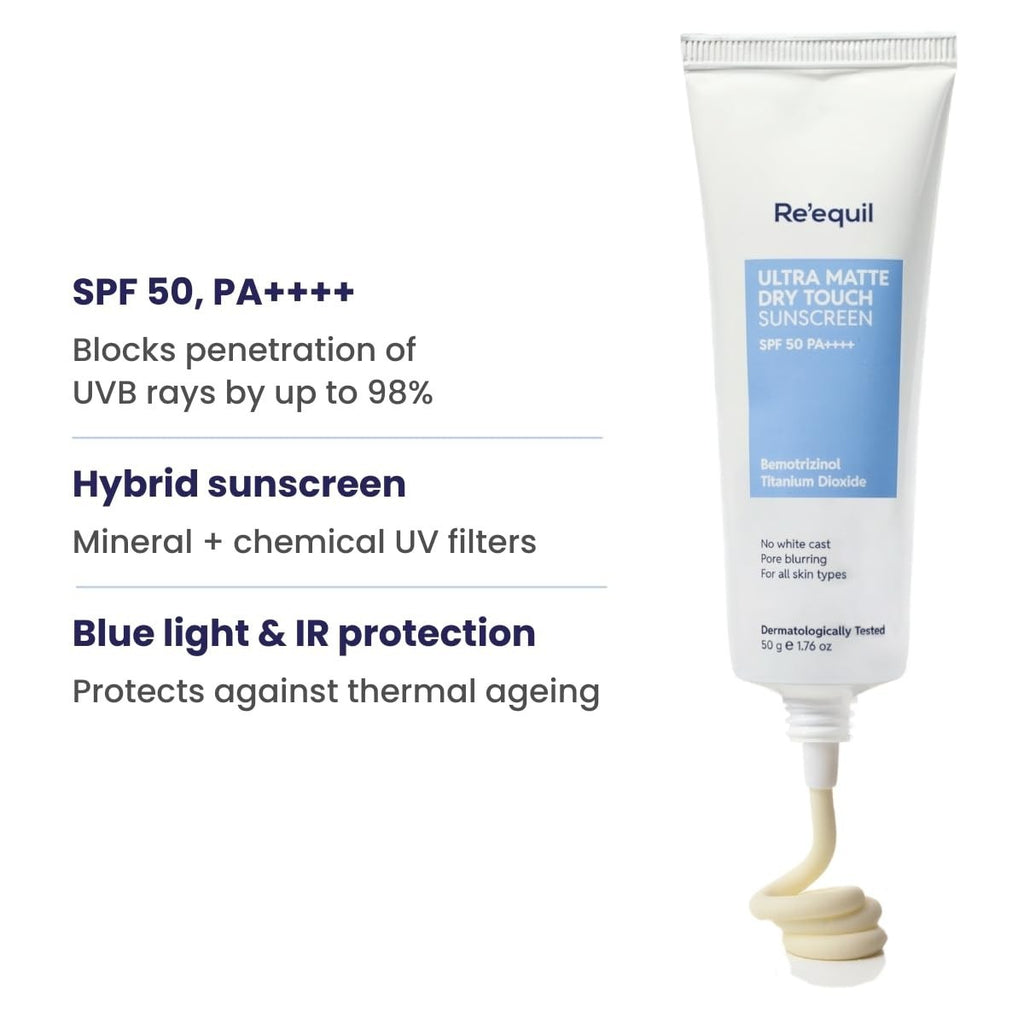 Broad Spectrum SPF 50 PA++++ Matte Sunscreen for Face - 50G
