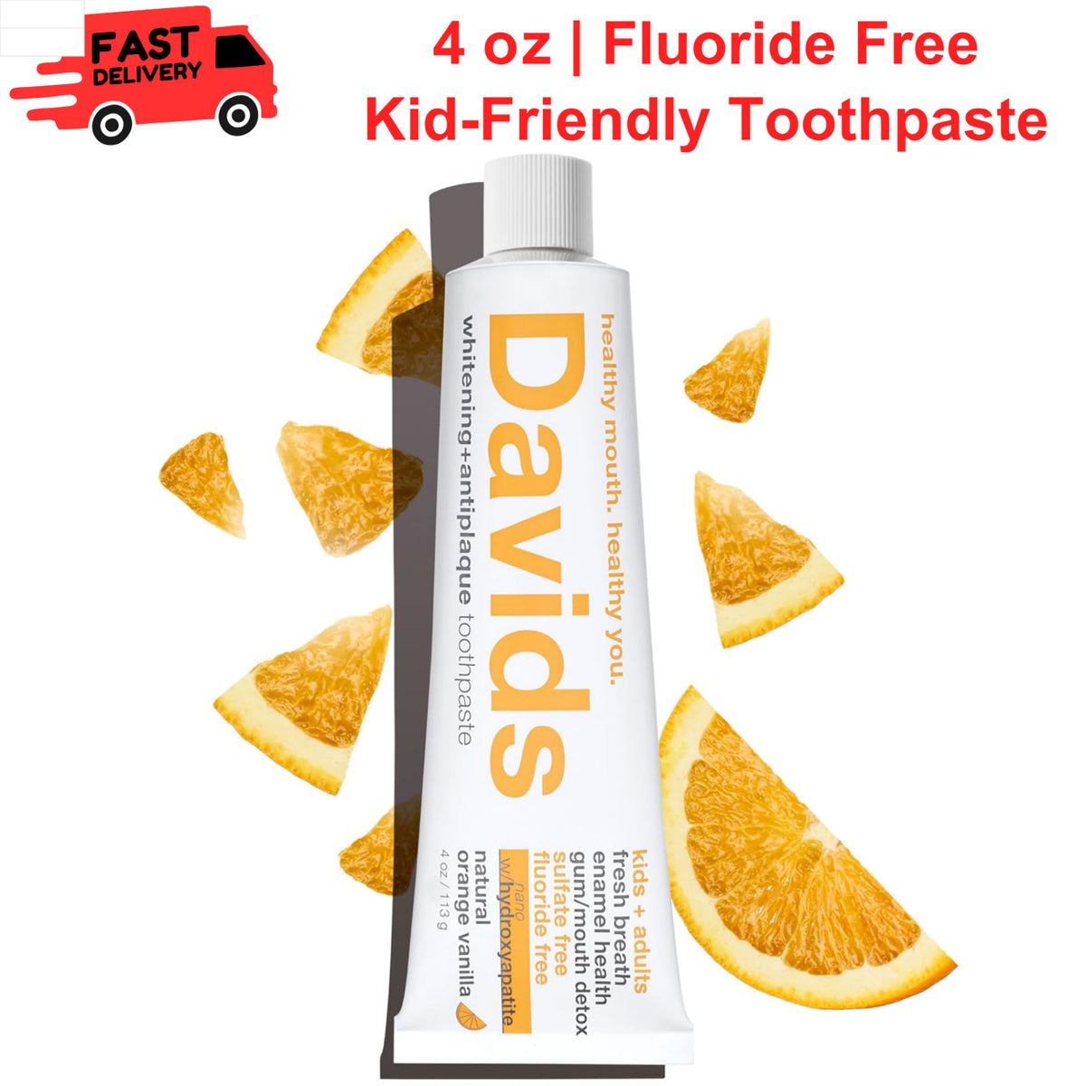 Nano Hydroxyapatite Toothpaste for Enamel Health - Fluoride Free, 4oz
