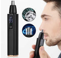 USB Rechargeable Waterproof Ear and Nose Hair Trimmer with LED Display