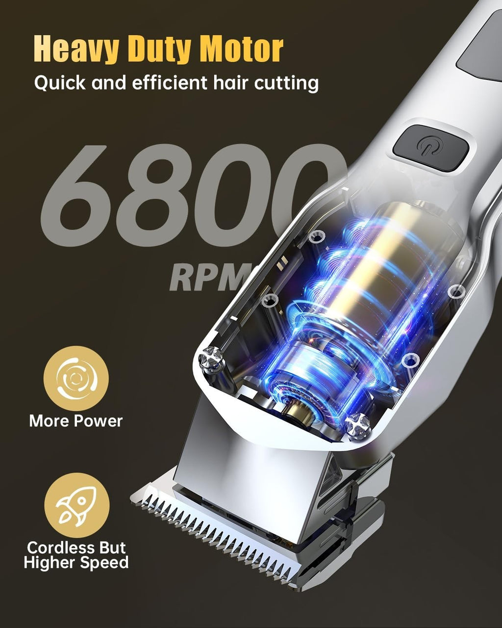 Cordless Hair Clippers & Trimmers Set for Men – Professional Grooming Kit with Adjustable Fading & Blending