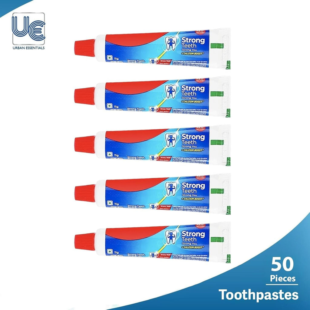 Bulk 100 Pack Disposable Toothbrush & Travel Size Toothpaste Set - Soft Bristles