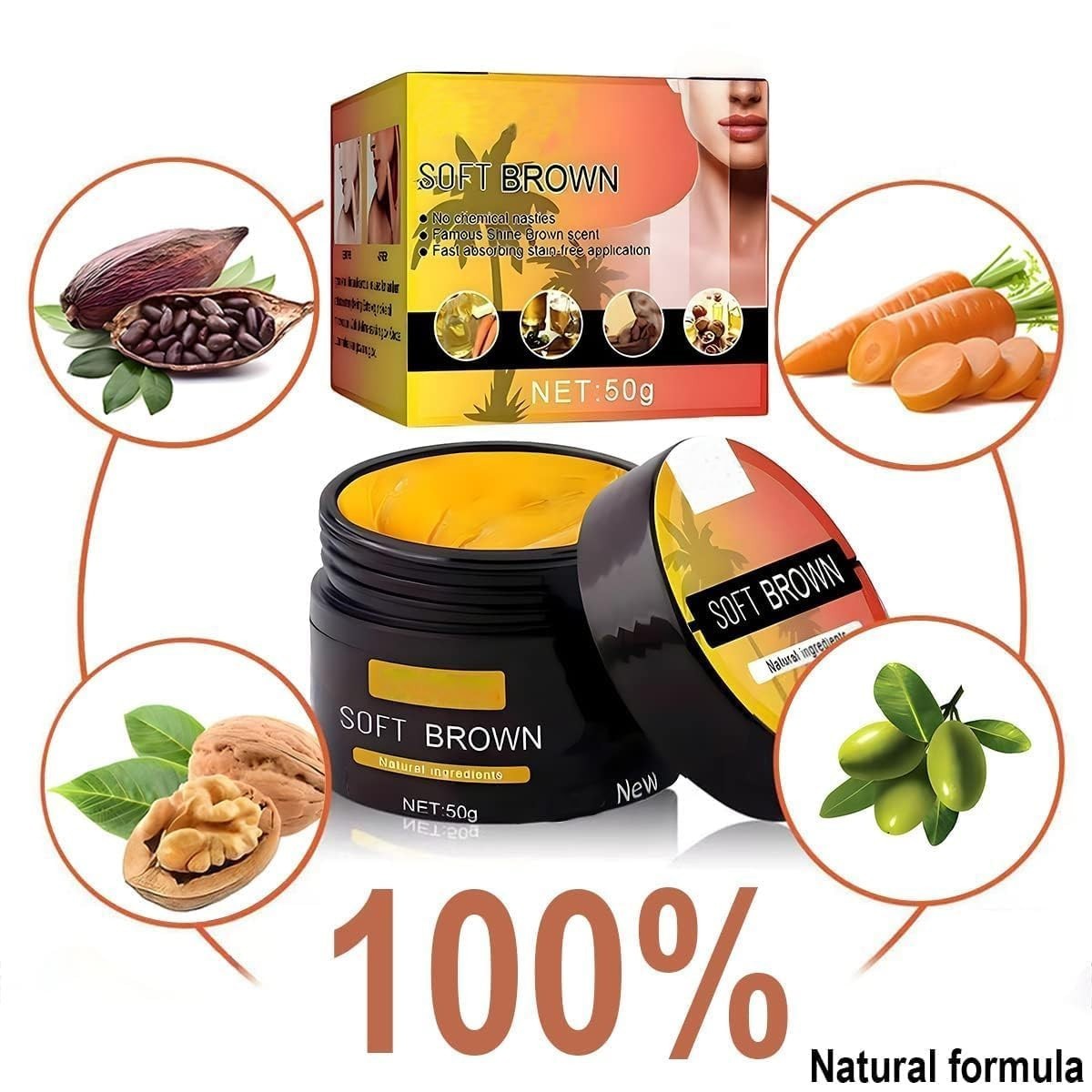 Self-Tanning Gel and Lotion for Sunbeds & Outdoor Use - 50g & 100g Variants