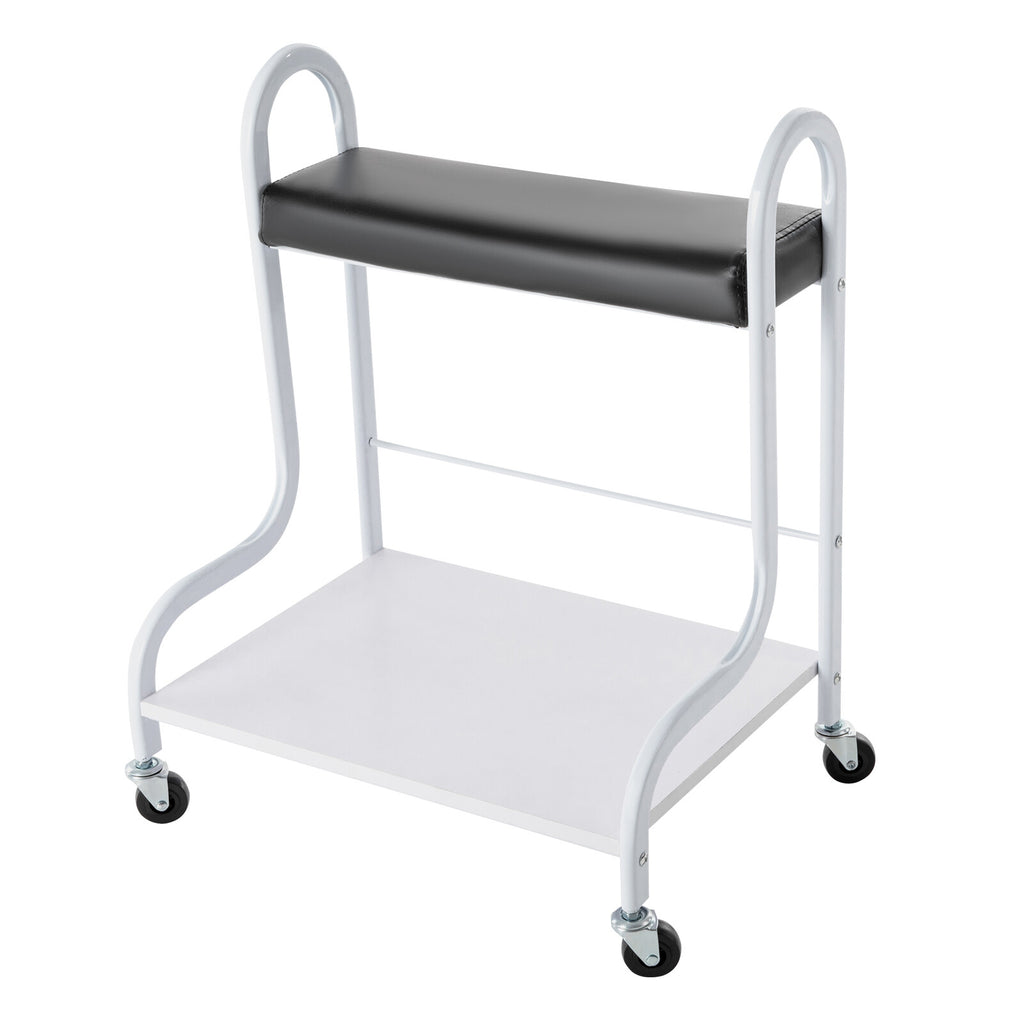 Portable Foot Bath Spa Trolley Cart with Foot Rest for Nail & Foot Care