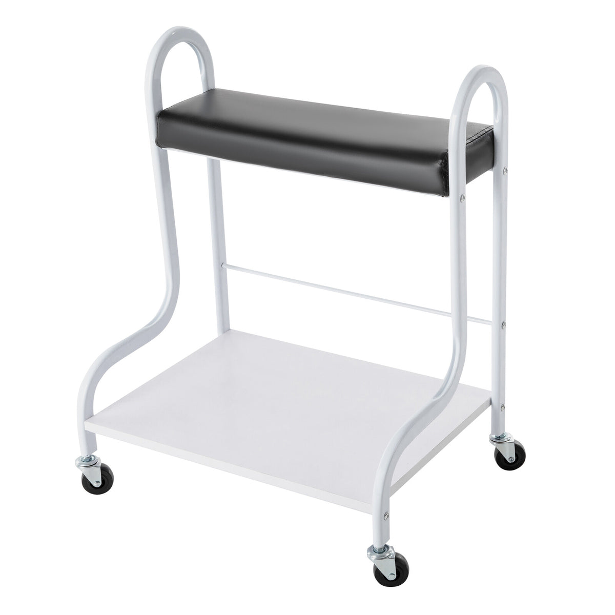 Portable Foot Bath Spa Trolley Cart with Foot Rest for Nail & Foot Care