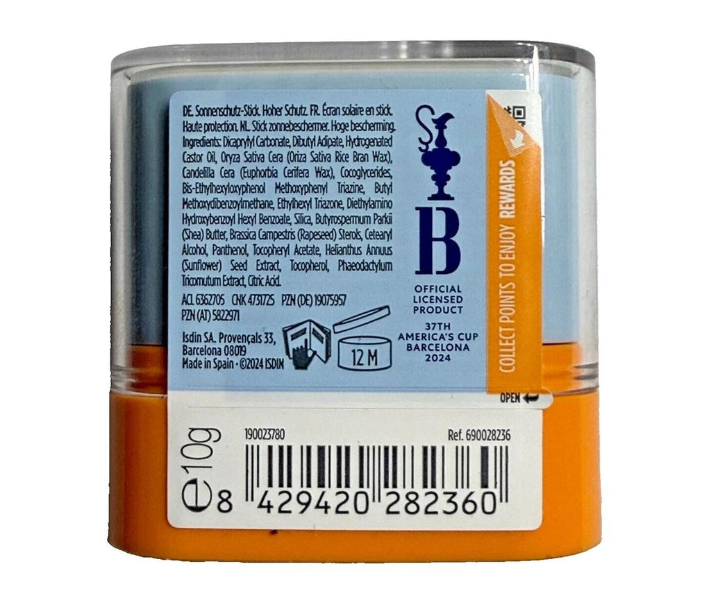 SPF50 Sun Protection Stick for Sensitive Skin 10g - Water-Resistant, Transparent Finish