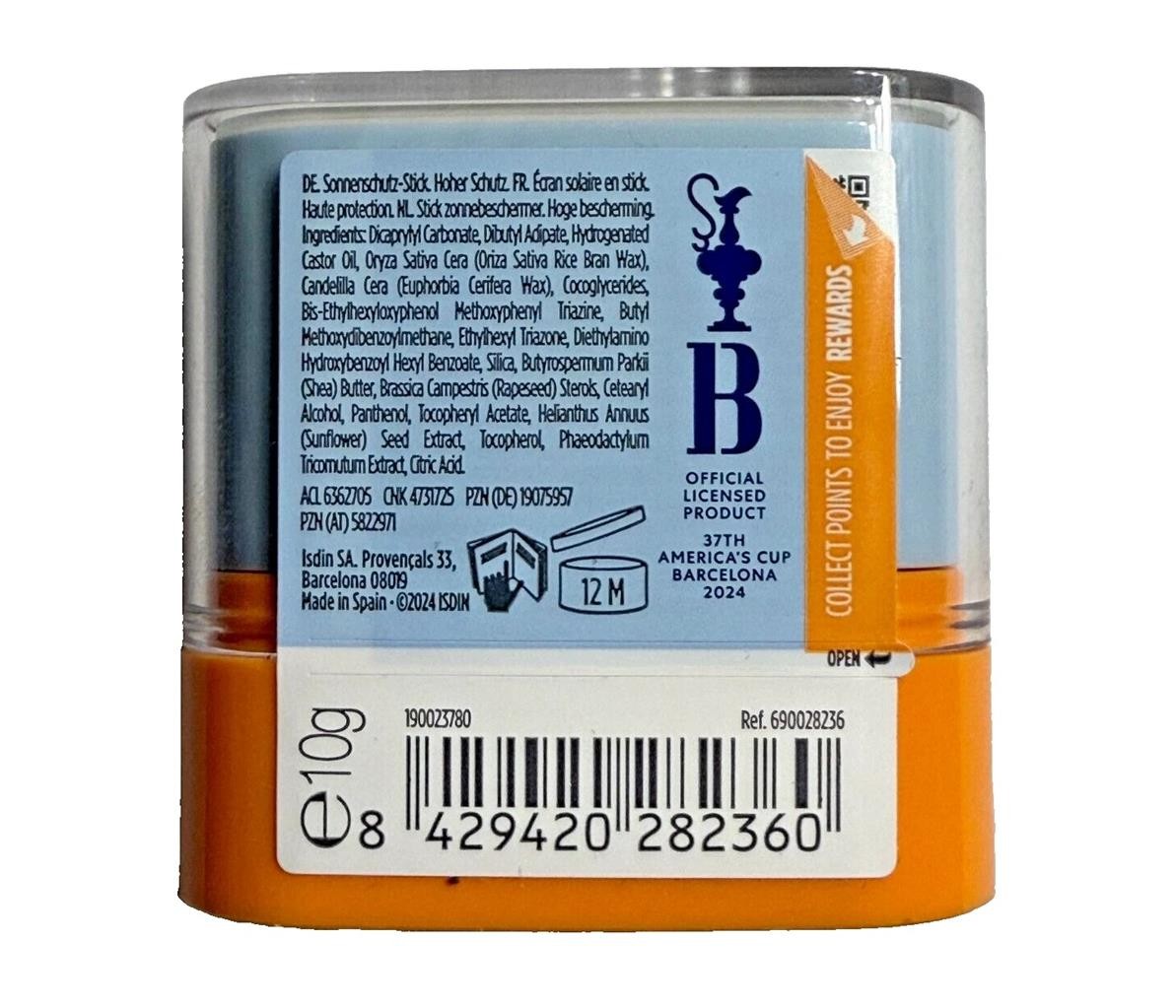 SPF50 Sun Protection Stick for Sensitive Skin 10g - Water-Resistant, Transparent Finish