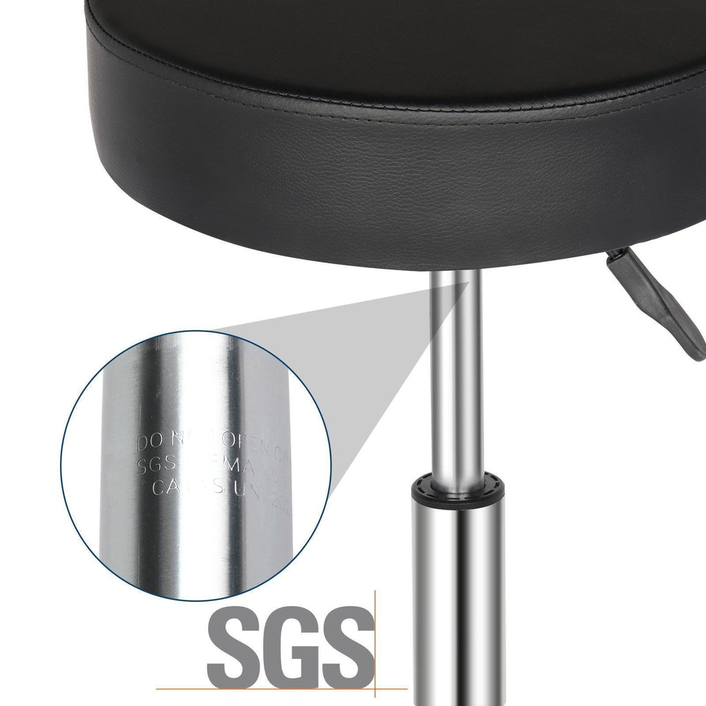 Hydraulic Swivel Salon Stool with Adjustable Height and 360° Rotation