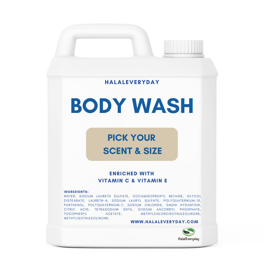 Natural Body Wash Base - Scented & Unscented with Vitamin C & E Bulk
