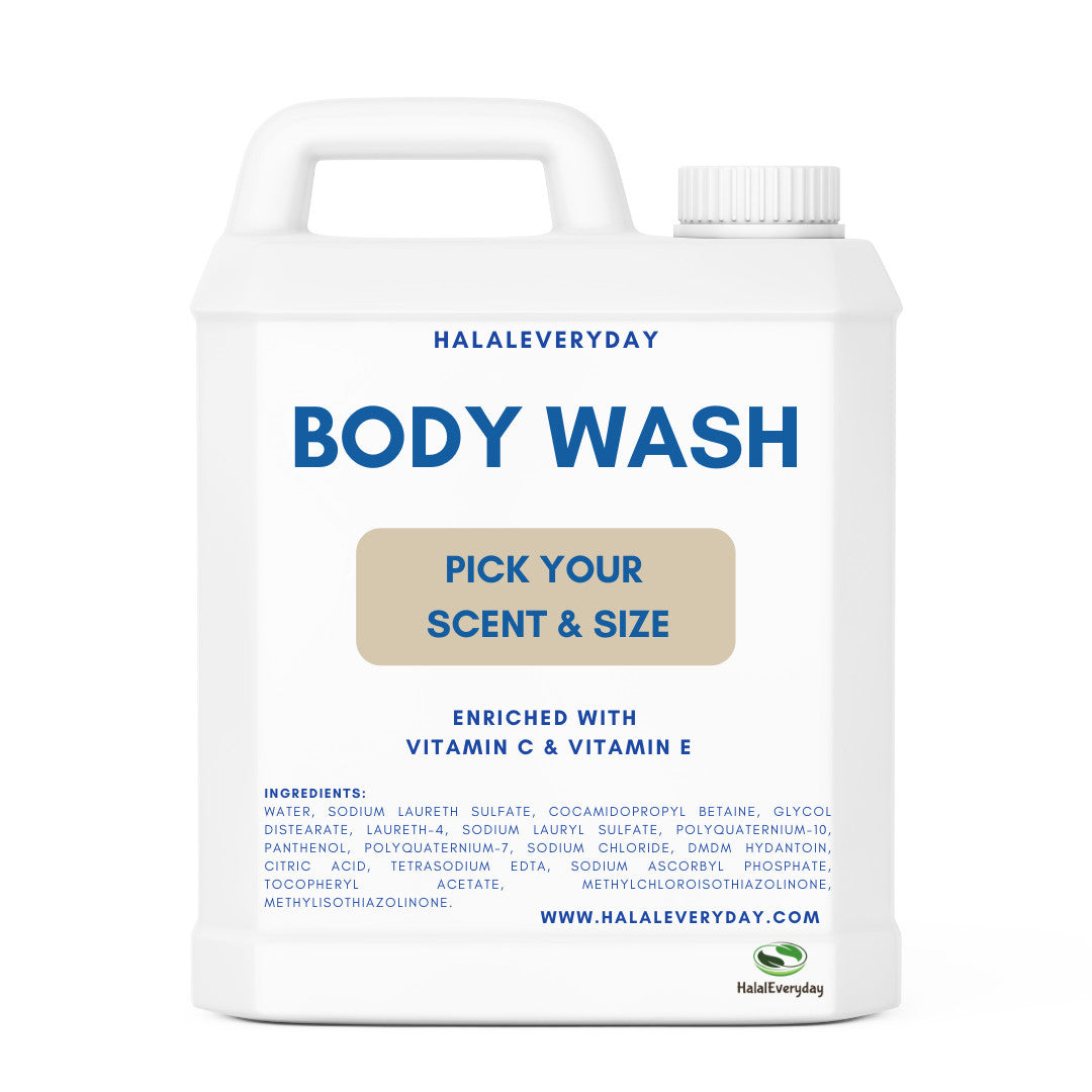 Natural Body Wash Base - Scented & Unscented with Vitamin C & E Bulk