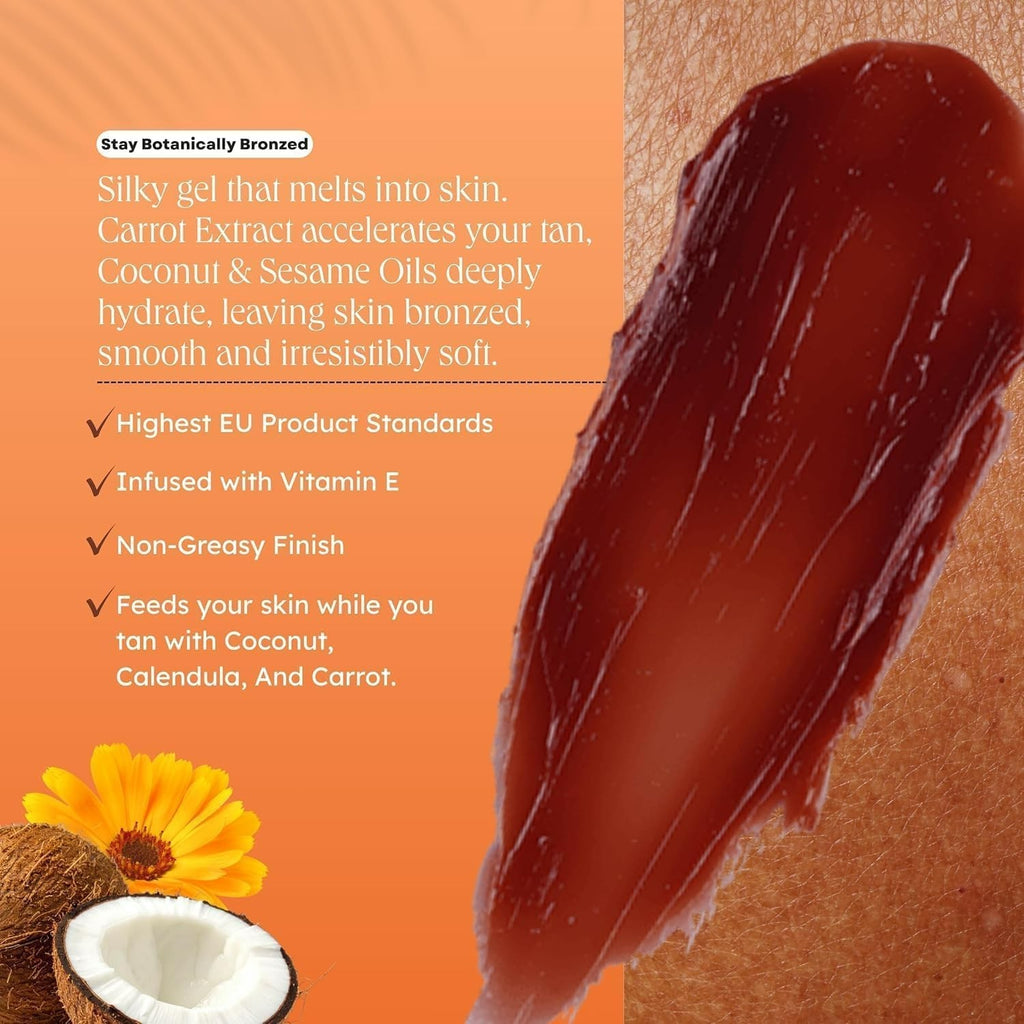 Carroten Intensive Tanning Gel 150ml Sun-Kissed Glow & Deep Tan with Carrot & Coconut Oil