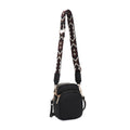 Small Crossbody Bag for Women with Triple Compartments - Black