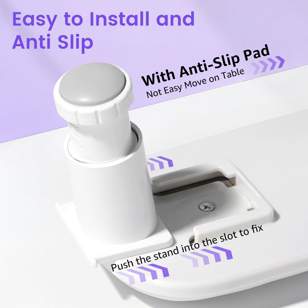Adjustable U-Shaped Manicure Arm Rest for Nail Techs - Microfiber Support Stand
