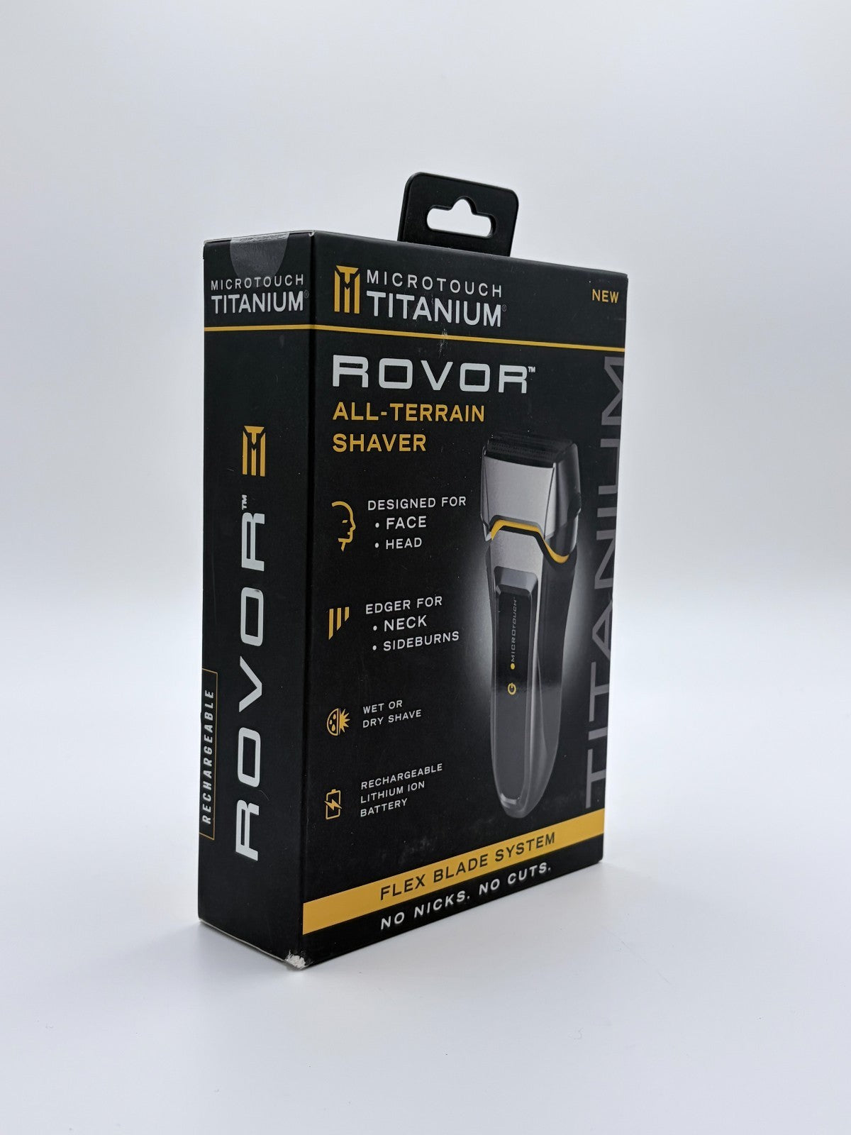 Wet & Dry Electric Shaver with Titanium Coating - Rechargeable Cordless All-Terrain Razor