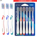 Multi-Color Deep Cleansing Toothbrush Set with Wave-Shaped Bristles – 6 Pack