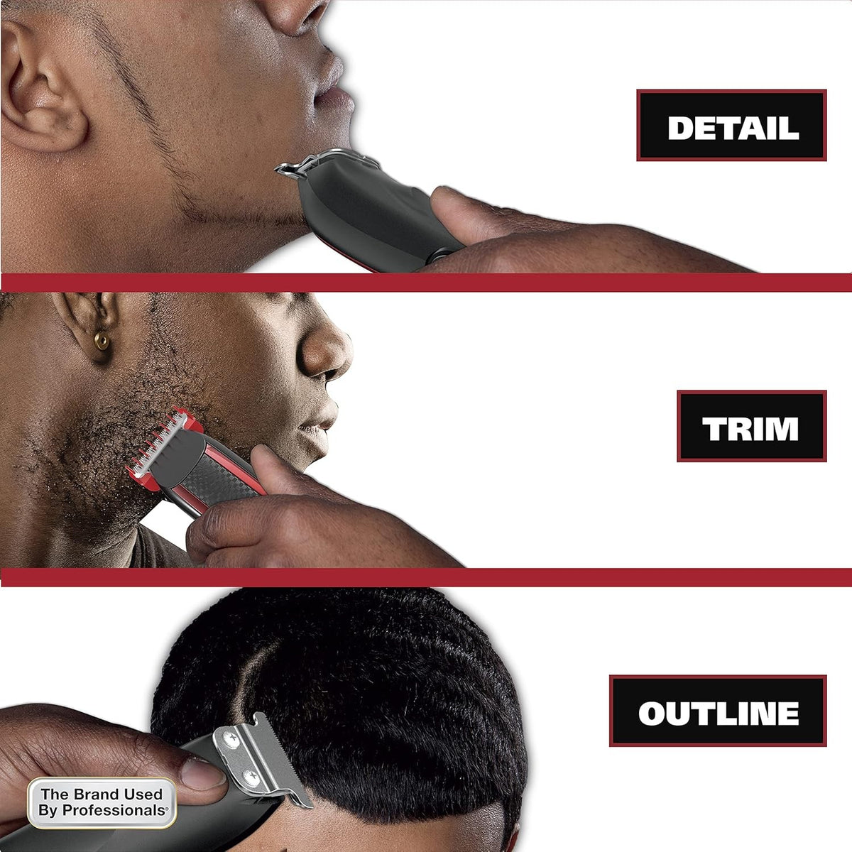 Wahl Edge Pro Bump-Free Corded Beard Trimmer for Men, Precision Line & Detail