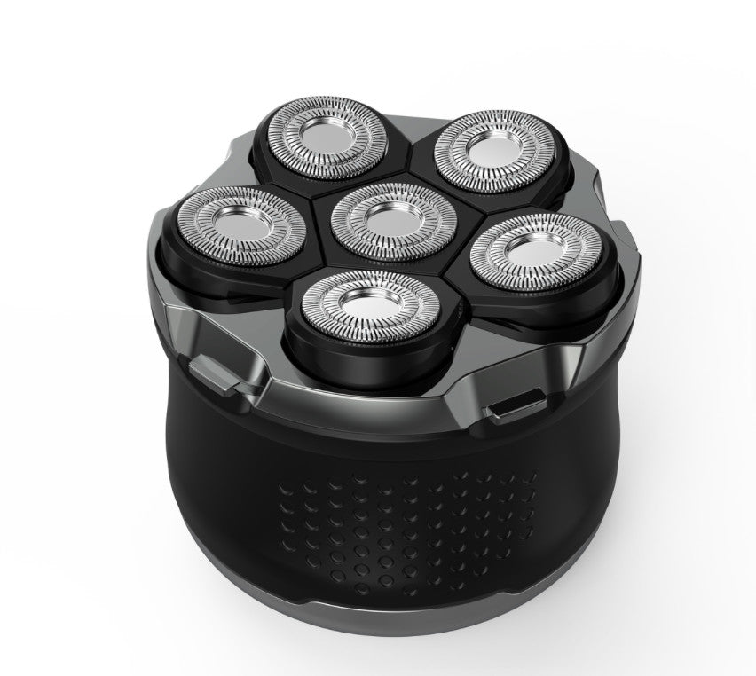 Waterproof 5D Rotary Electric Shaver for Bald Men - Cordless USB Rechargeable
