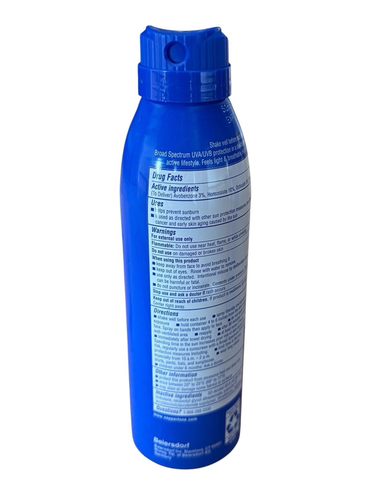 2-Pack SPF 50 Sunscreen Spray - Broad Spectrum Waterproof Sunblock, 5.5 oz